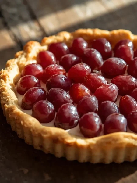 Torta de Uva com Creme Suíço